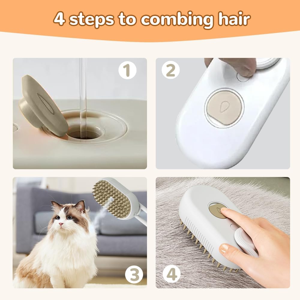 3-in-1 Cloud Care Grooming Brush